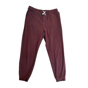 Vuori Performance Jogger VW303 Womens Size Medium Fig Maroon Moisture Wicking